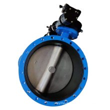 Ductile Iron Epoxy Double Flanged Butterfly Valve with Actuator